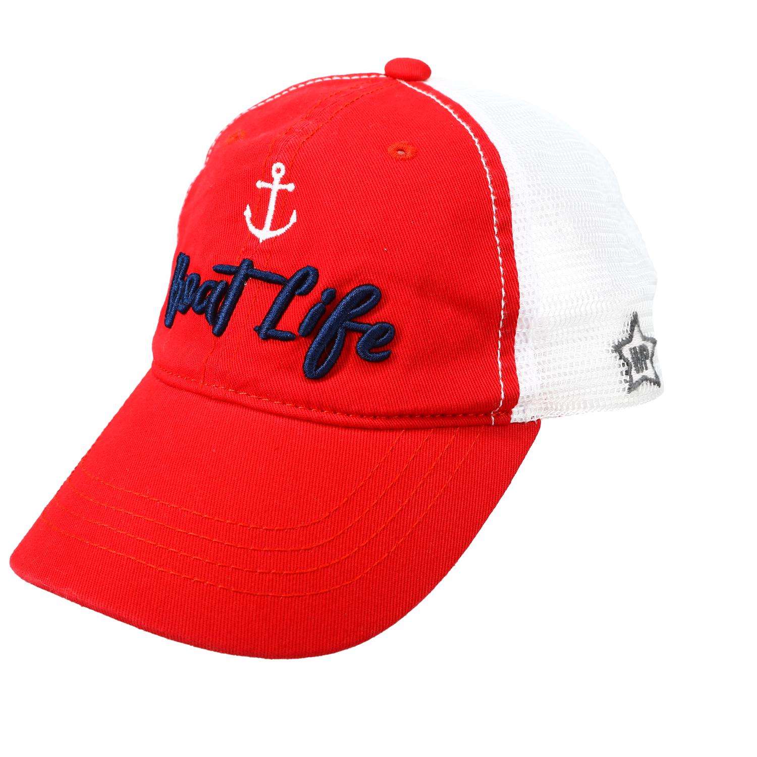 Pavilion Man Out Out Fishing Baseball Cap Red One Size Fits Most - Ace  Hardware