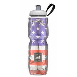 Polar Bottle 24 oz Double Wall Insulation Blue/Red/Silver BPA Free Water Bottle