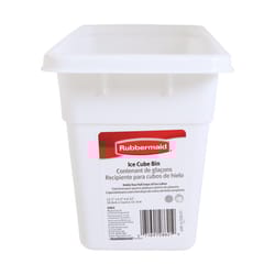 Rubbermaid White Plastic Ice Cube Bin
