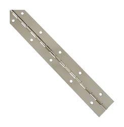 National Hardware 12 in. L Nickel Continuous Hinge 1 pk