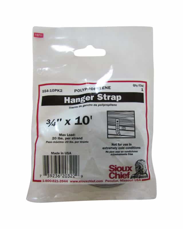 Sioux Chief Polypropylene Pipe Hanger Strap - Ace Hardware