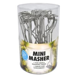 R&M International Corp Silver Stainless Steel Mini Potato Masher