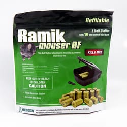 Ramik Mouser Fish-Flavored Bait Station and Bait Blocks For Mice and Rats 16 oz 1 pk