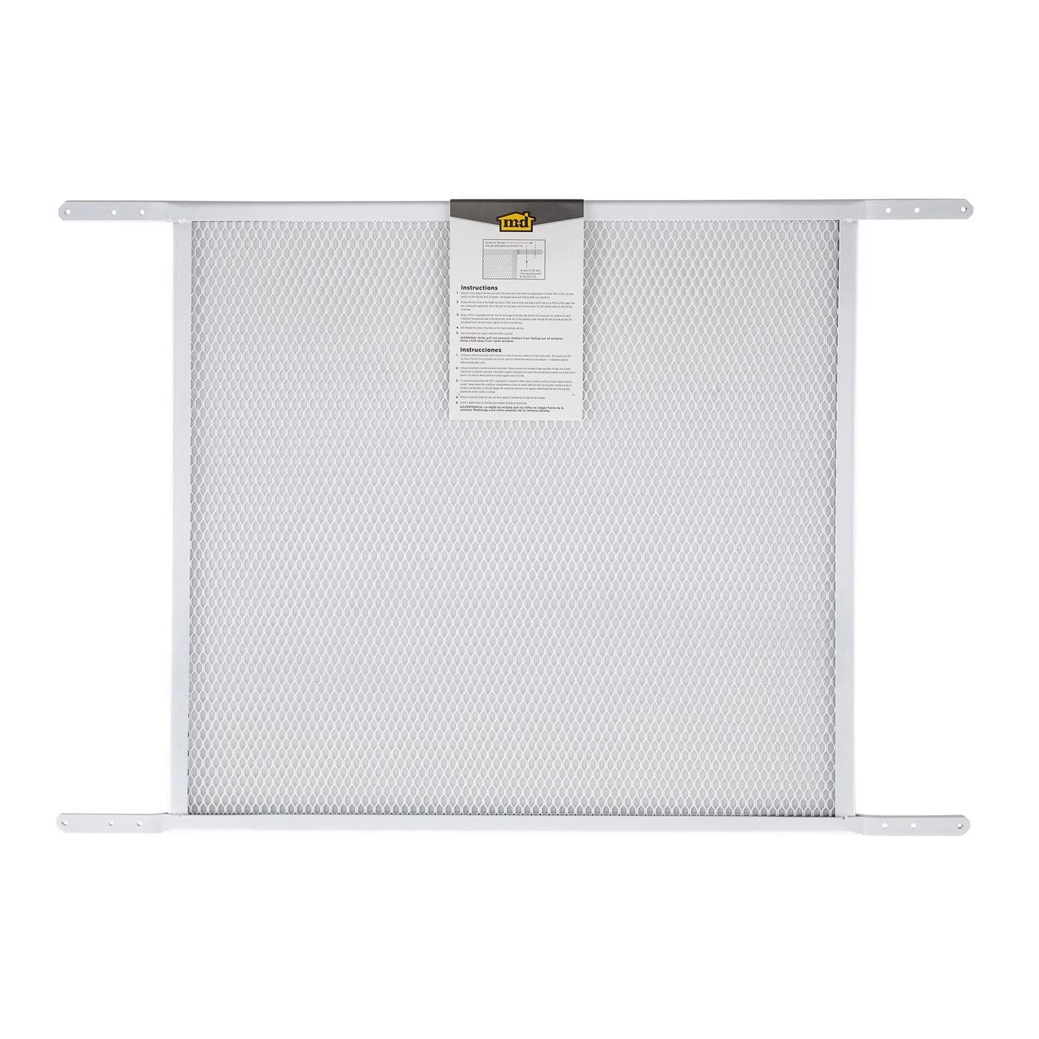 M-D 36 in. L White Steel Door