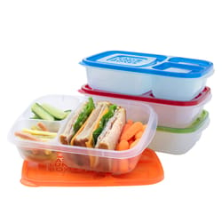 Easy Lunchboxes 3.75 cups Clear Clip It Lunch Cube 4 pk