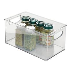 iDesign Clear Storage Bin 5 in. H X 6 in. W X 10 in. D Stackable