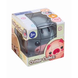 Playmaker Toys Cow Critter Cubez Gray