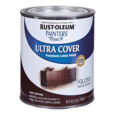 Rust Oleum Painters Touch Ultra Cover Gloss Kona Brown Paint