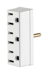 Leviton Grounded 3 outlets Outlet Adapter 1 pk