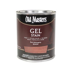 Old Masters Semi-Transparent Red Mahogany Oil-Based Alkyd Gel Stain 1 qt