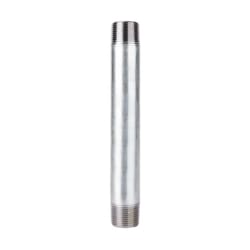 STZ Industries 1-1/2 in. MIP each X 1-1/2 in. D MIP in. Galvanized Steel 9 in. L Nipple