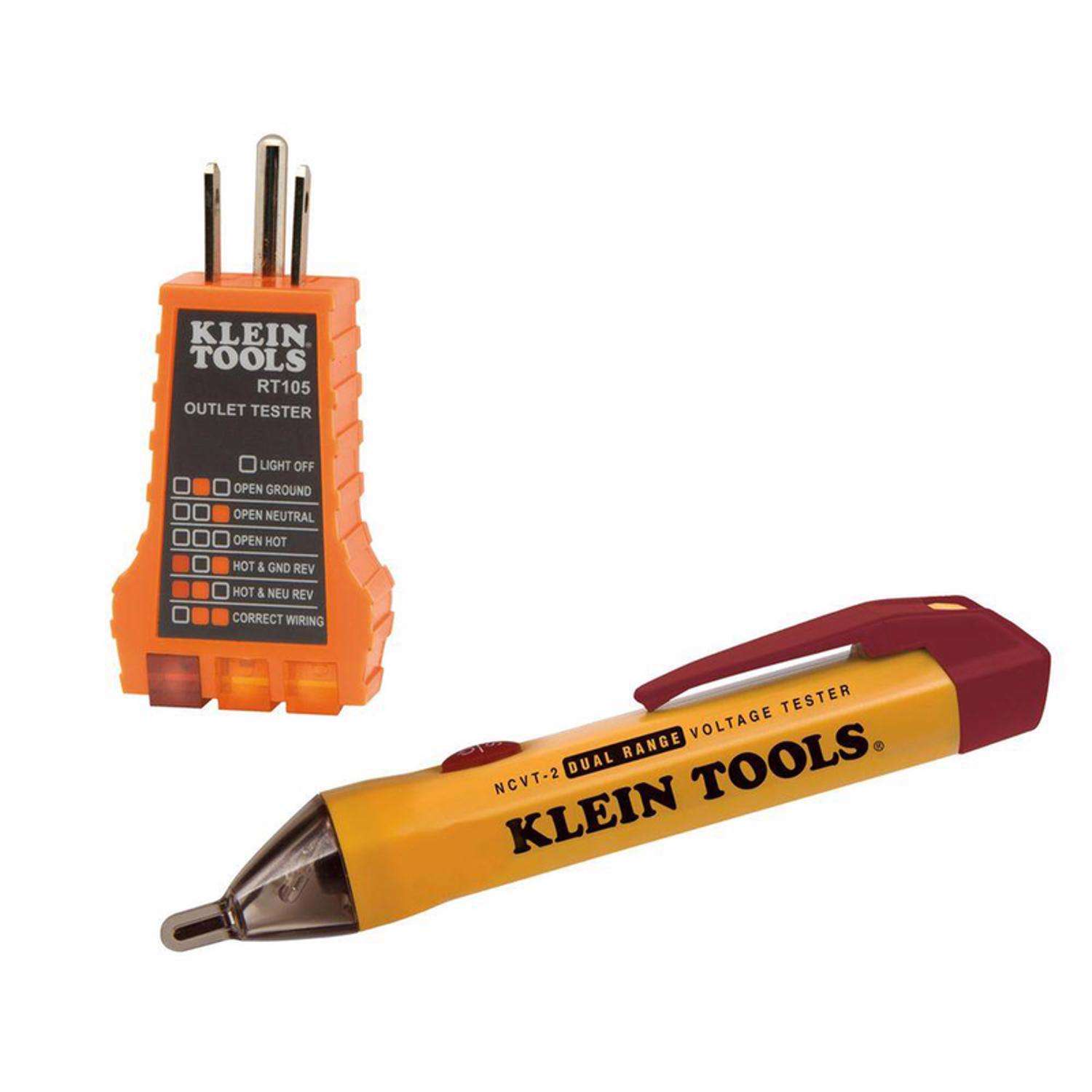 Klein Tools Voltage Tester with Receptacle Ace Hardware