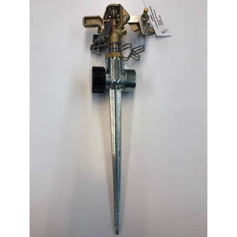 Naan Brass Non-tipping Base Impulse Sprinkler 6361 sq ft