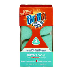 Brillo Scrub Max Medium Duty Sponge For Bath/Toilet 2 pc