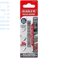 Diablo Metal Demon 9/64 in. X 2.8 in. L Metal Drill Bit 3-Flat Shank 1 pc