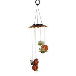 Exhart Multicolored Plastic 27.5 in. H X 7 in. L X 7 in. W Bumble Bees and Flowers Mobile