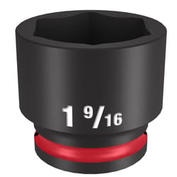 Milwaukee SHOCKWAVE 1-9/16 in. X 1/2 in. drive SAE 6 Point Standard Impact Rated Socket 1 pc