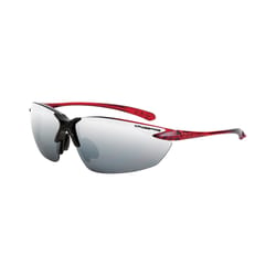 Crossfire Sniper Safety Glasses Silver Lens Burgundy Frame 1 pc