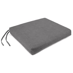 Jordan Manufacturing Gray Polyester Seat Pad 17 in. W X 19 in. L