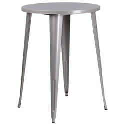 Flash Furniture 1 pc Gray Metal Industrial Bar Table
