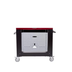 Alfa Grill Cart Porcelain Coated Steel 34.6 in. H X 42 in. W X 23.1 in. L