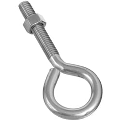 National Hardware 3/8 in. X 4 in. L Stainless Steel Eyebolt Nut Included