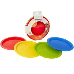 Arrow Home Products For Kids Assorted Plastic Round Plate 7-1/2 in. D 4 pk
