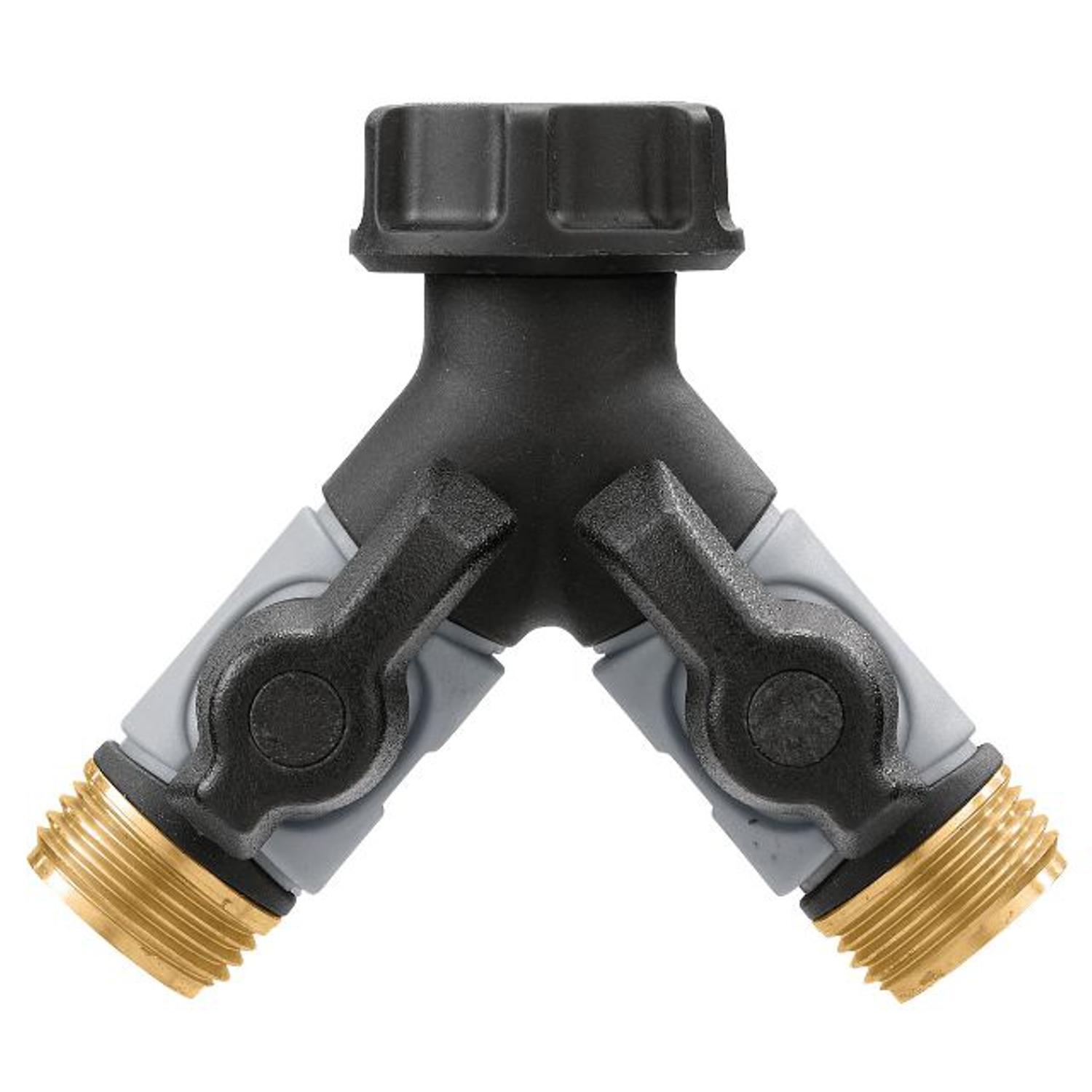 Orbit Pro Flo 3/4 in. Metal Threaded Female/Male Garden Hose Manifold Orbit Pro Flo 3/4 in. Metal Threaded Female/Male Garden Hose Manifold