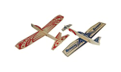 Paul Guillow Super Hero Glider Plane Natural 2 pc