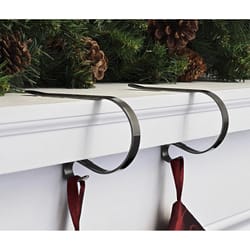 Haute Decor MantleClip Gray Stocking Holder 2 in.