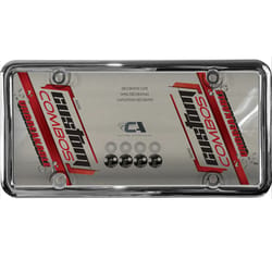 Custom Accessories Silver Metal License Plate Frame/Cover