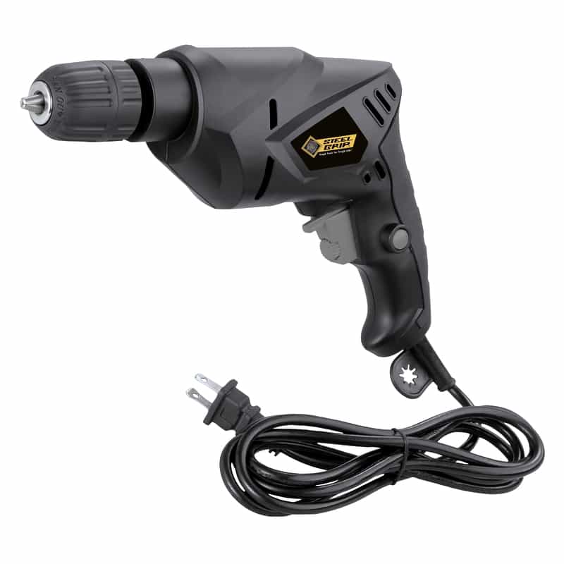 Steel Grip 3/8 in. Keyed Corded Drill 4.2 amps 3 rpm Ace Hardware