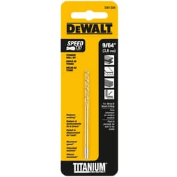 DeWalt 9/64 in. X 2.88 in. L High Speed Steel Split Point Drill Bit Straight Shank 1 pc