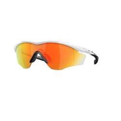 Oakley M2 Frame XL Unisex Polished White Orange Lens Sunglasses