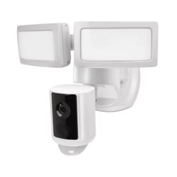 Feit Smart Home Motion-Sensing Hardwired LED White Smart-Enabled Security Floodlight