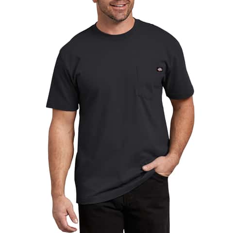 Dickies 3XL Short Sleeve Men\'s Crew Neck Black Tee Shirt - Ace Hardware