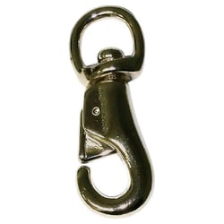 Baron 7/8 in. D X 4 in. L Nickel-Plated Zinc Animal Tie Snap 300 lb