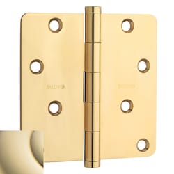 Baldwin Estate 4 in. L Polished Brass Door Hinge 1 pk