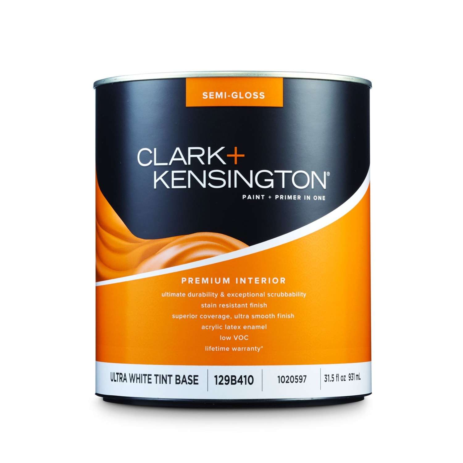 Clark+Kensington SemiGloss Tint Base Ultra White Base Premium Paint