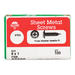 Hillman No. 8 X 1 in. L Phillips Truss Head Self-Piercing Screws 100 pk