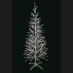 Holiday Bright Lights LED Pure White Lighted Birch Tree 78 in. Yard Decor