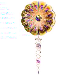 Spinfinity Designs Multi-color Stainless Steel 6.5 in. Gazing Sun Mini Set Outdoor Spinner