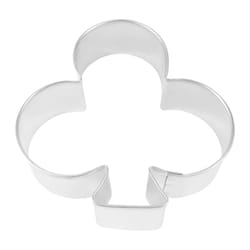 R&M International Corp International Corp 3 in. W X 3 in. L Club Cookie Cutter Silver 1 pc