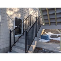 Fortress Building Products Fe26 Traditional 34 in. H X 1 in. W X 96 in. L Steel Stair Rail Panel