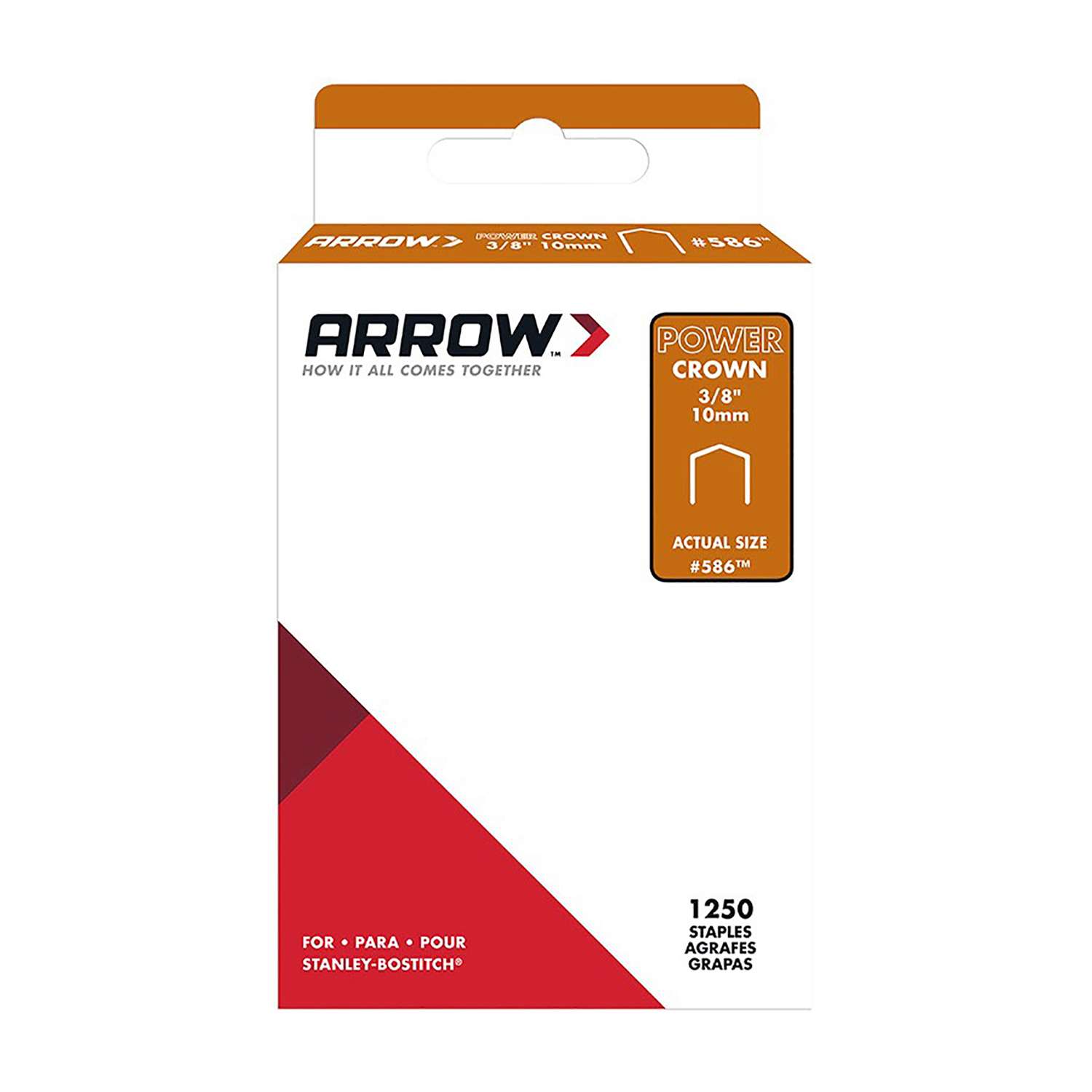 Arrow Fastener 609 Wide Crown Swingline Style Heavy Duty 9/16" Staples 1000pc for sale online 