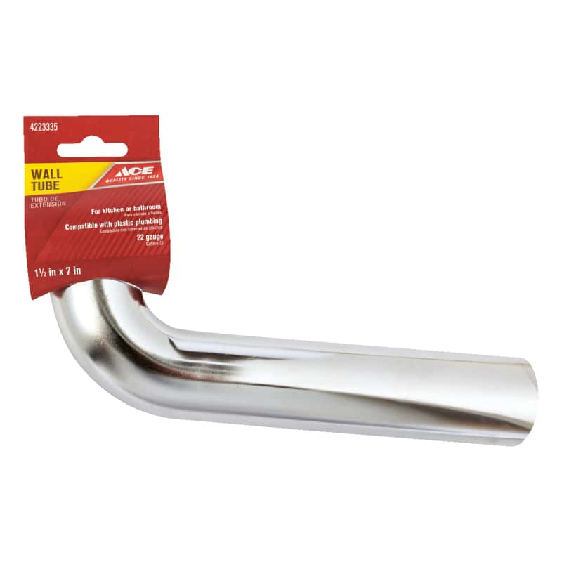 Ace 11/2 in. D X 7 in. L Brass Wall Bend Ace Hardware