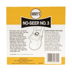 Harvey's No-Seep Wax Ring Polyethylene/Wax For Water Closets to Flanges