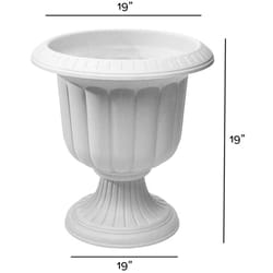 Novelty 19 in. H X 19 in. W X 19 in. D X 19 in. D Resin Classic Urn Urn Planter Stone