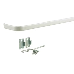 Kenney Enamel White Curtain Rod 48 in. L X 86 in. L