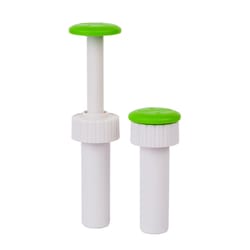 Progressive Prep Solutions Green/White ABS Plastic Soda Bottle Pump